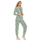 Colorful Hearts Women's Crop Hoodie Sports Sets