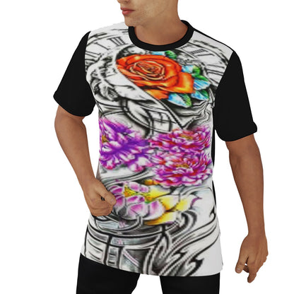 Men's Tattoo Style O-Neck T-Shirt