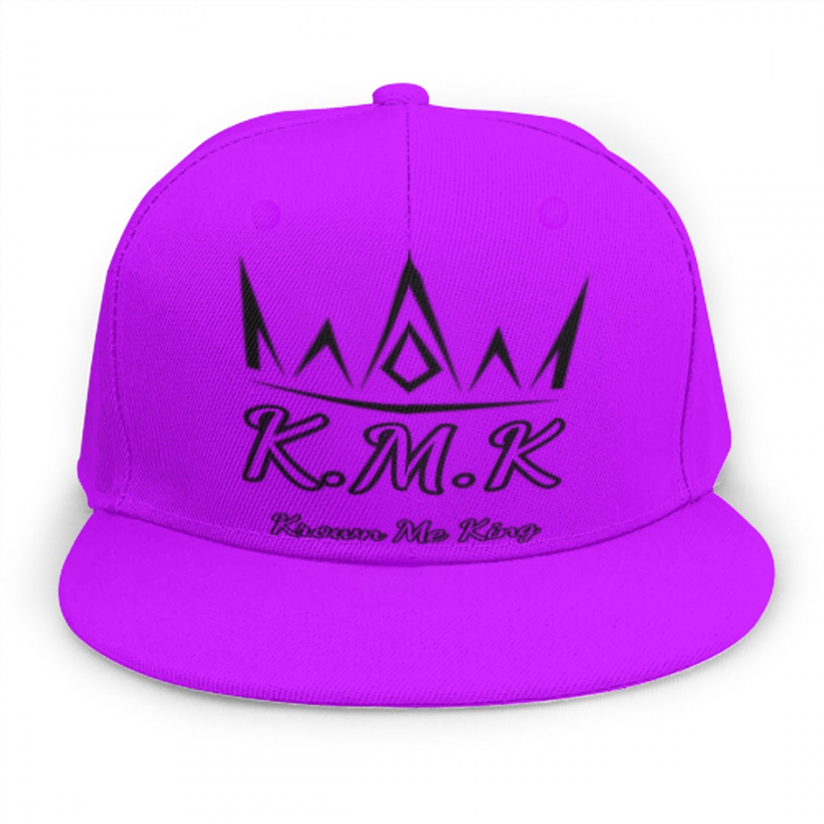 Purple & Black Krown Me King Snap Back