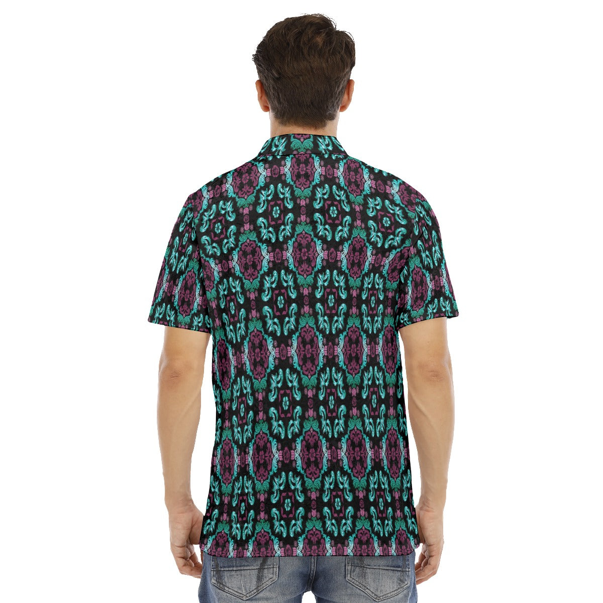 Ethnic Pattern Men's Polo Shirt | Velvet