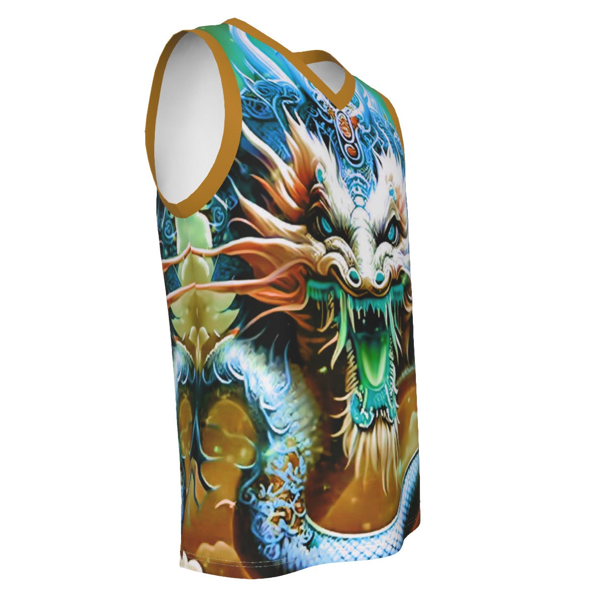 Men's Dragon V Neck Basketball Top