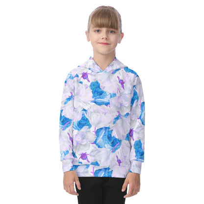 Roses and Tulips Kid's Raglan Pullover Hoodie