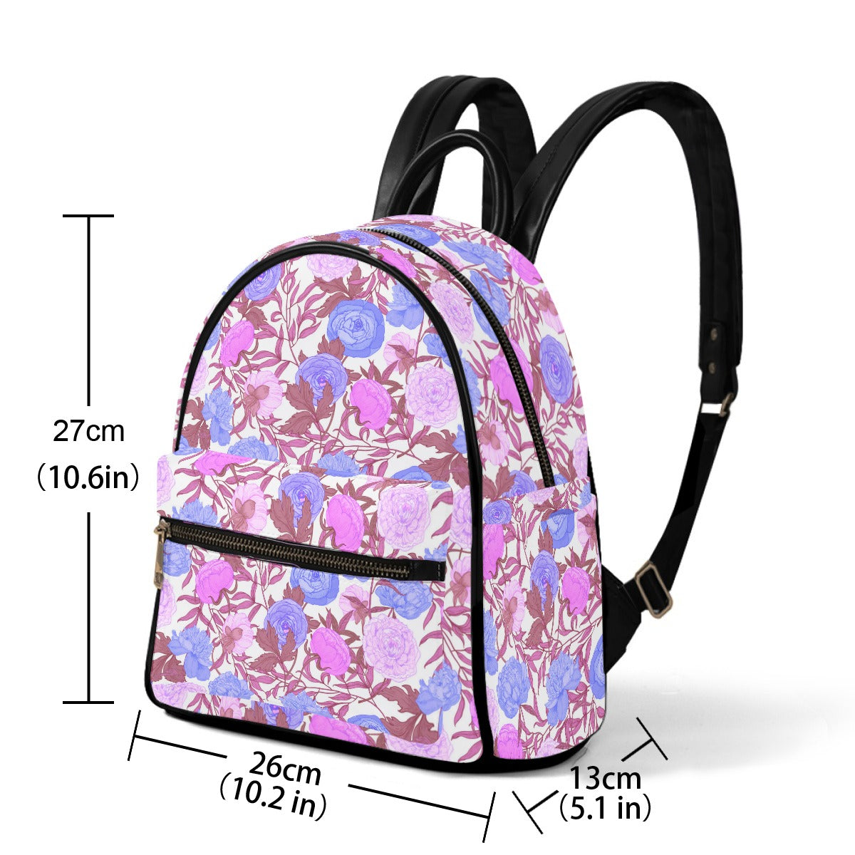 Gorgeous Blooming Flowers Small Size Backpack