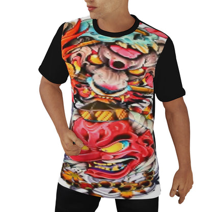 Men's Tattoo Style O-Neck T-Shirt