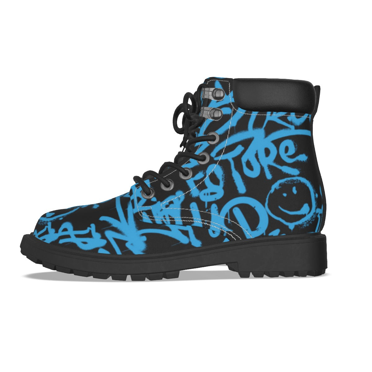 Graffiti Style Women's Short Boots