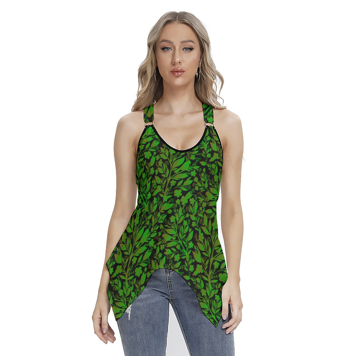 Cute Birds & Branches Women's Skinny Sport Tank Top