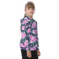 Beautiful Roses Kid's Raglan Pullover Hoodie