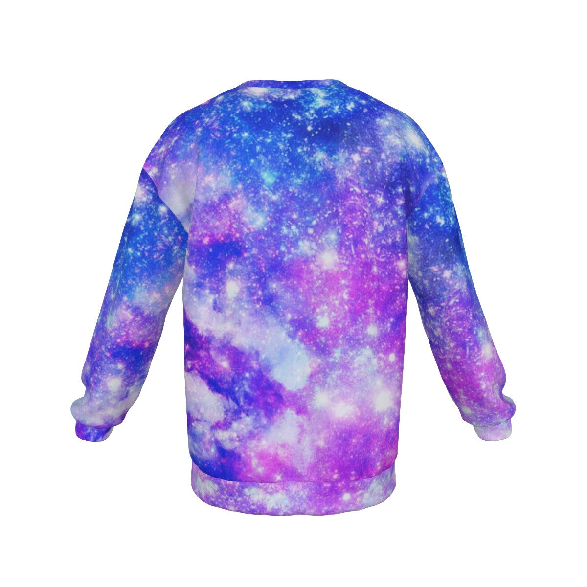 Men's Galaxy Drop Shoulder Round Neck Long-Sleeved Sweatshirt