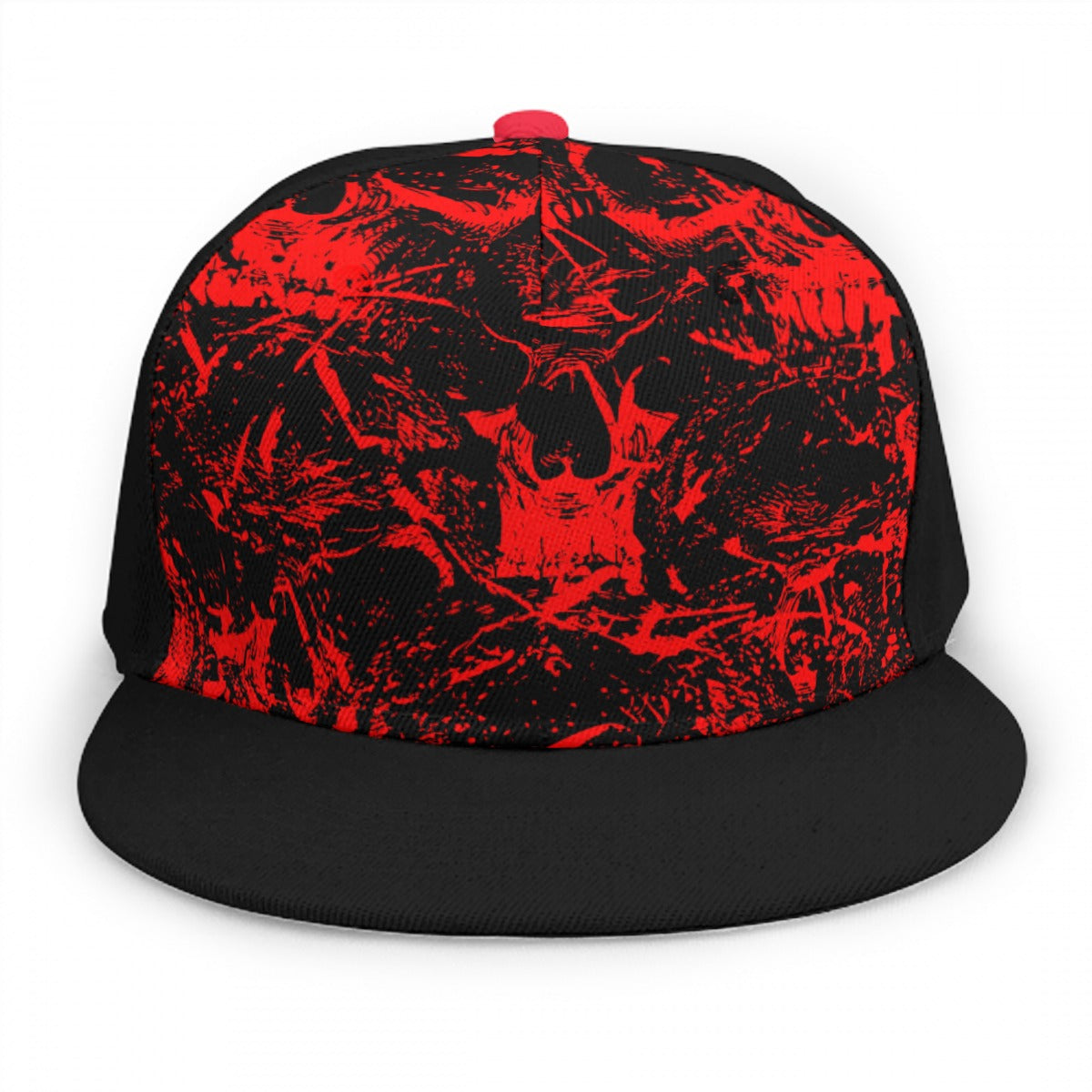 Black & Red Skull Gang Snap Back