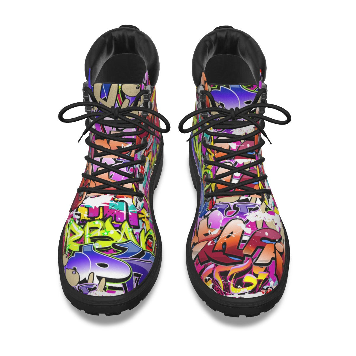 Graffiti Style Women's Short Boots