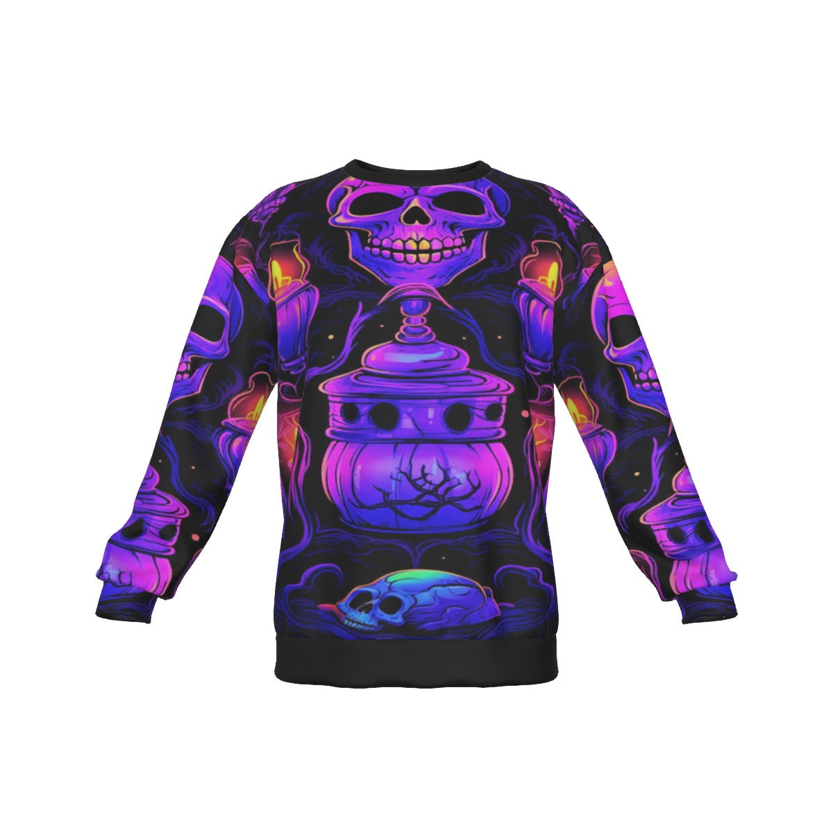 Land Of The Dead Men's Drop Shoulder Round Neck Long-Sleeved Sweatshirt