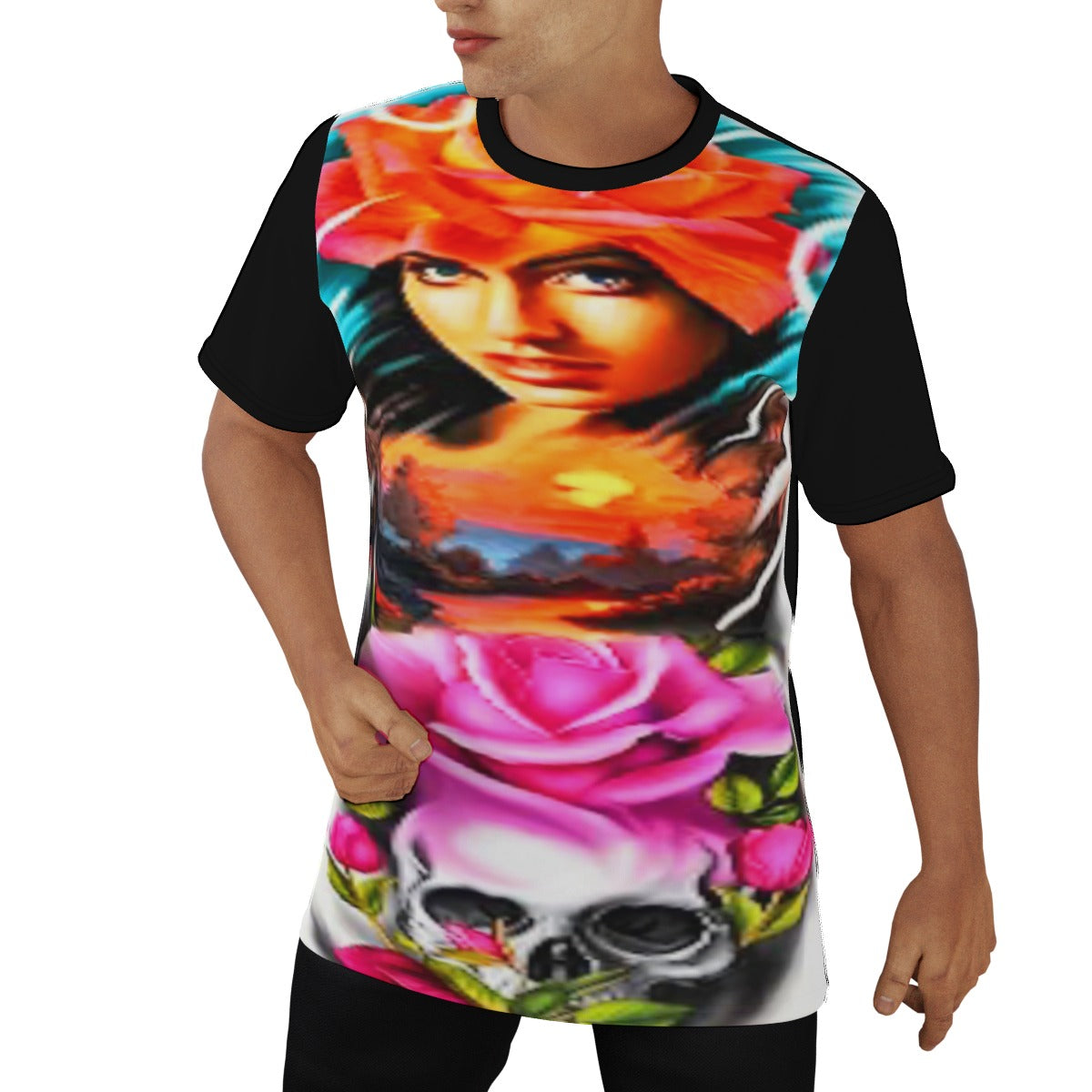 Men's Tattoo Style O-Neck T-Shirt