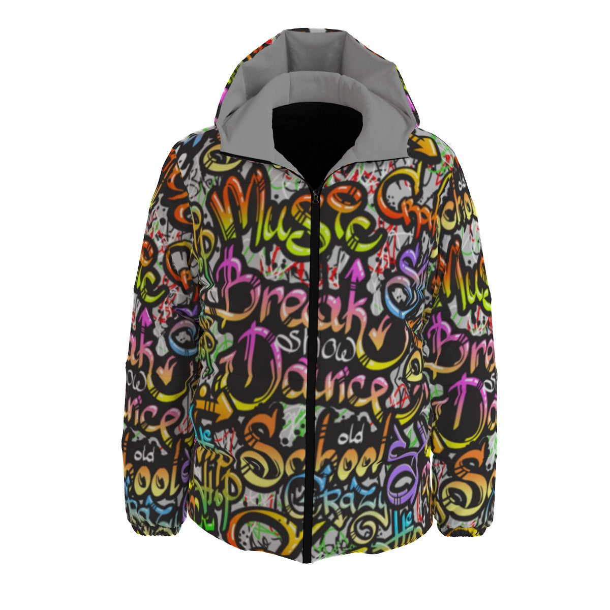 Graffiti Style Winter Time Jacket Unisex