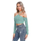 Cute Colorful Abstract Women's Halter Lace-up Top