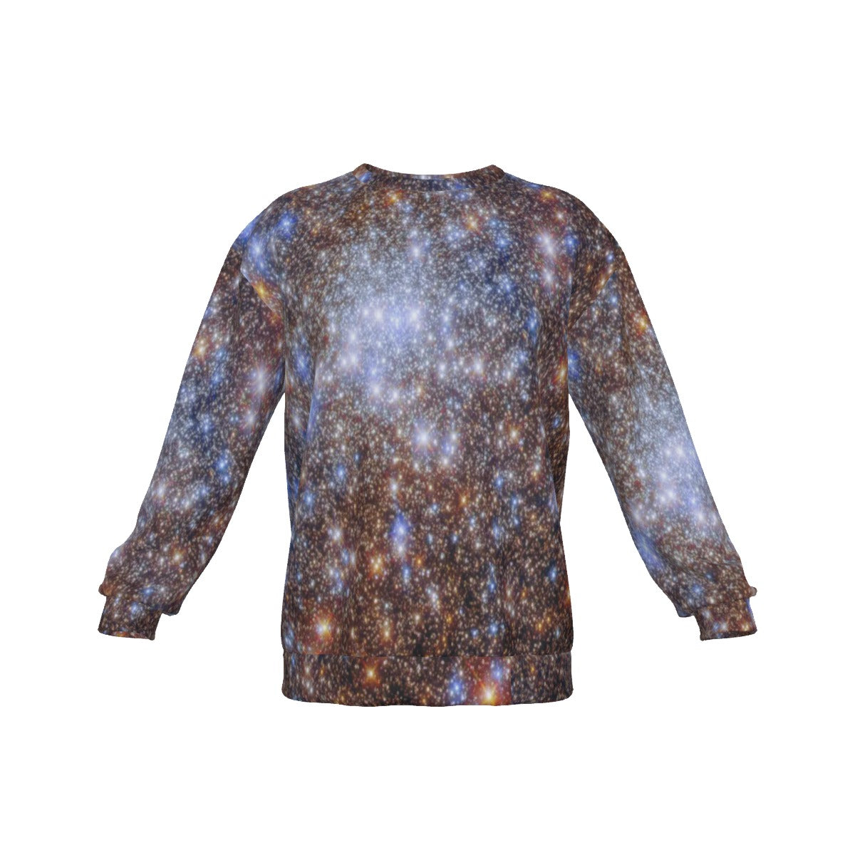 Field Of Stars Men's Drop Shoulder Round Neck Long-Sleeved Sweatshirt