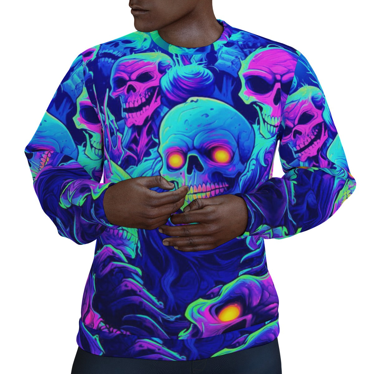 Men's Skull Gang Thicken Sweater