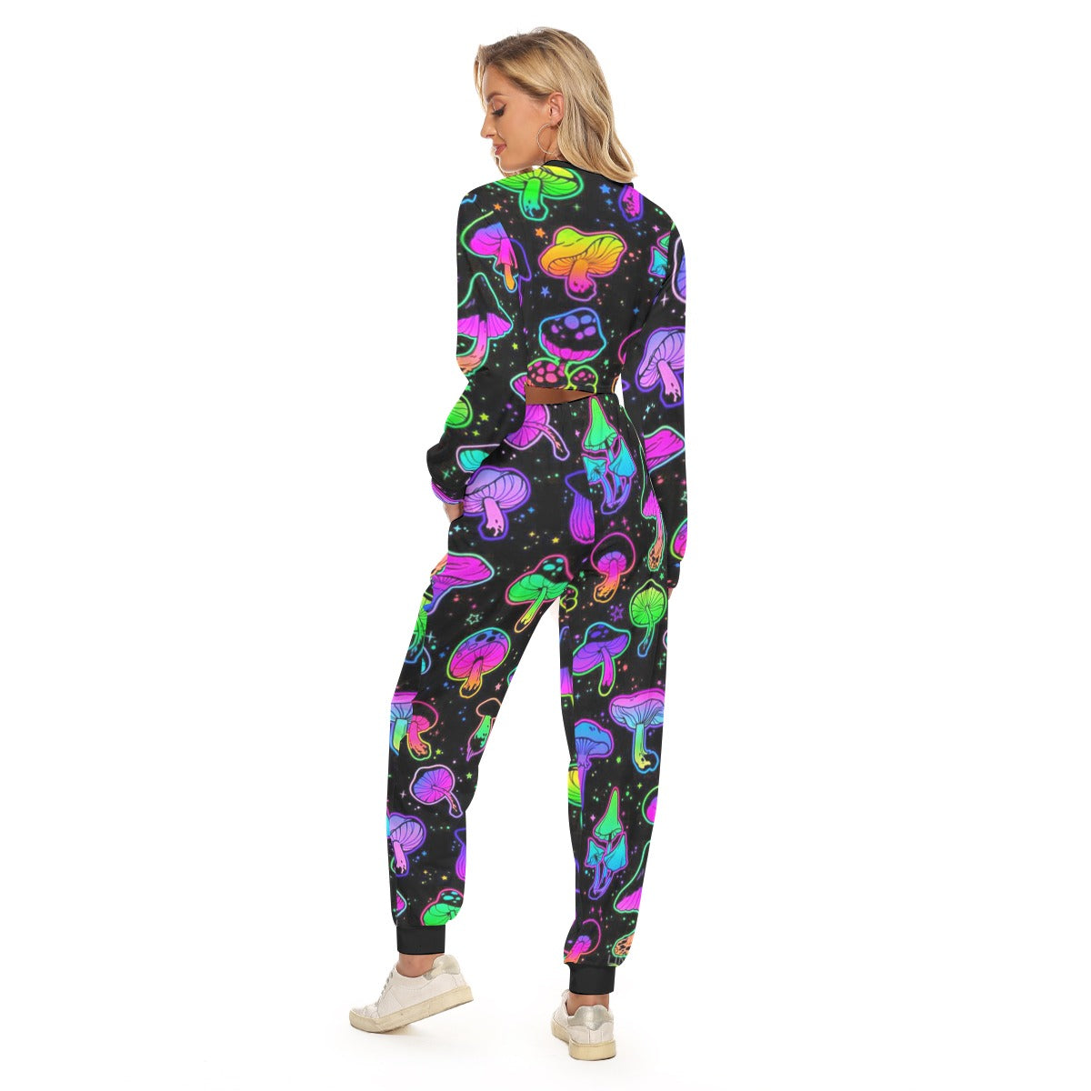 Shroomed Out Women's Crop Sweatshirt Suit