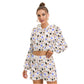 Colorful Hearts Women's Micro Fleece Hoodie And Shorts Set