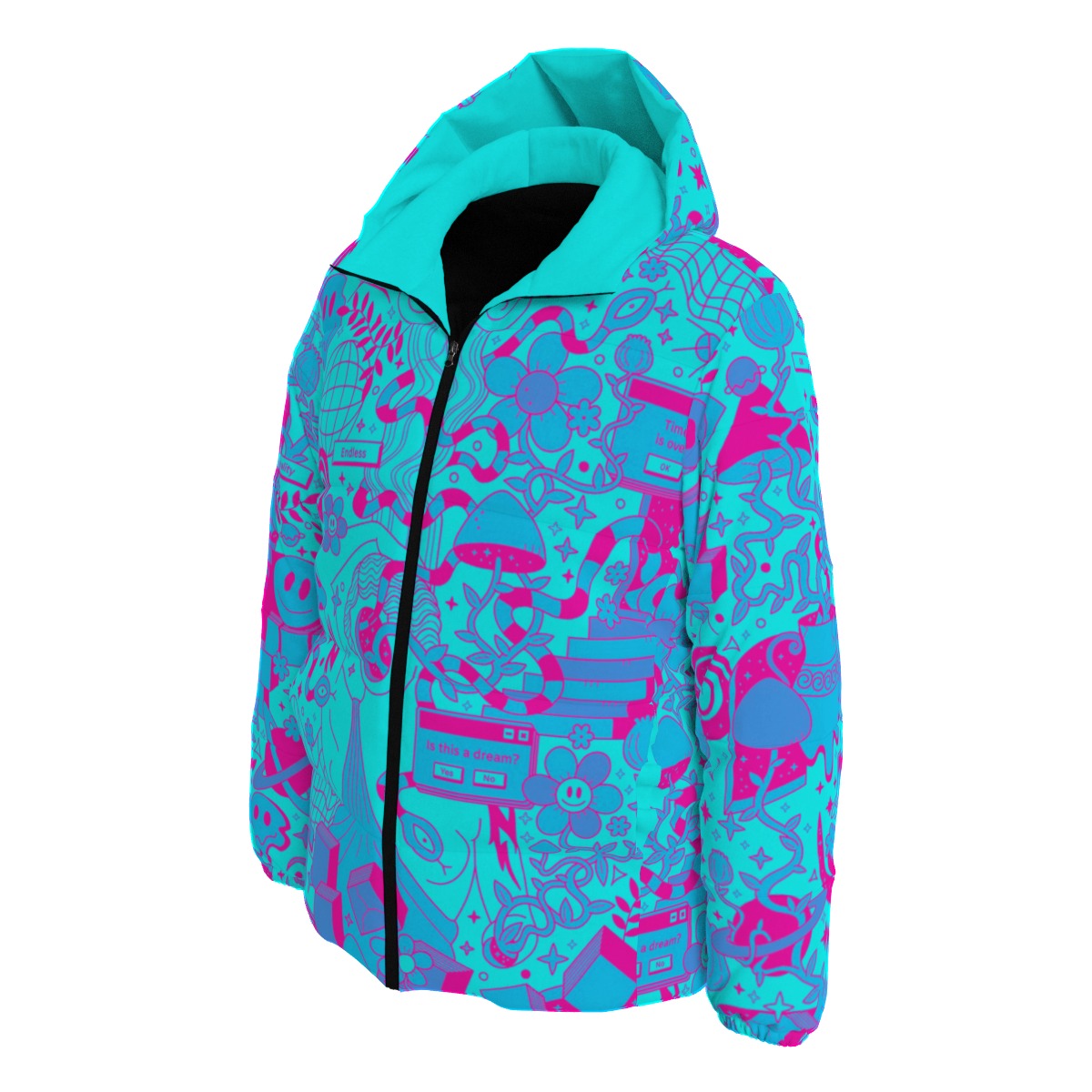 Trippy Psychedelic Winter Time Jacket Unisex