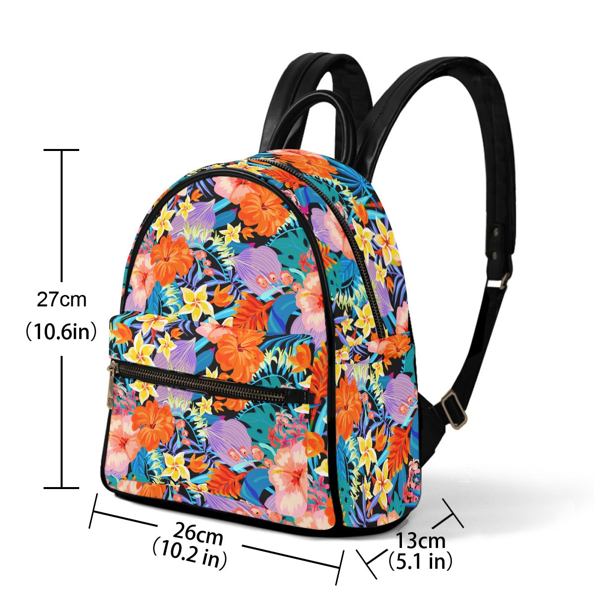 Summer Time Flowers Small Size Backpack