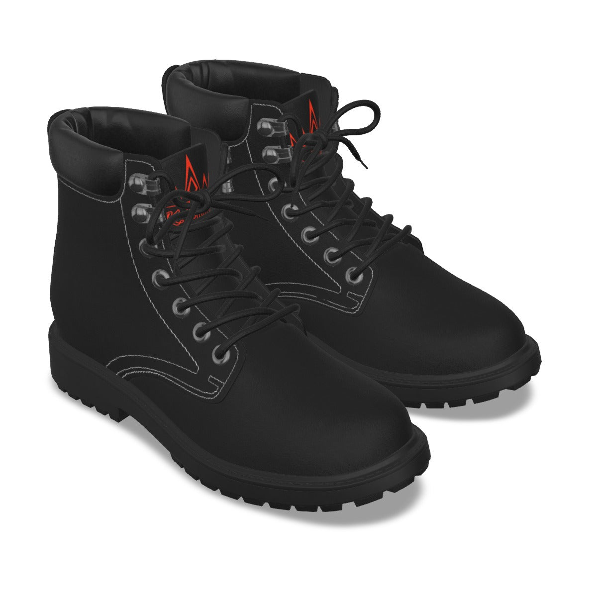 Krown Me King Black and Red Women's Short Boots