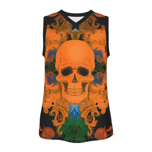 Skull Gang Men's V Neck Basketball Top