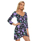 Spring Time Women's Off-shoulder Long Sleeve Dress