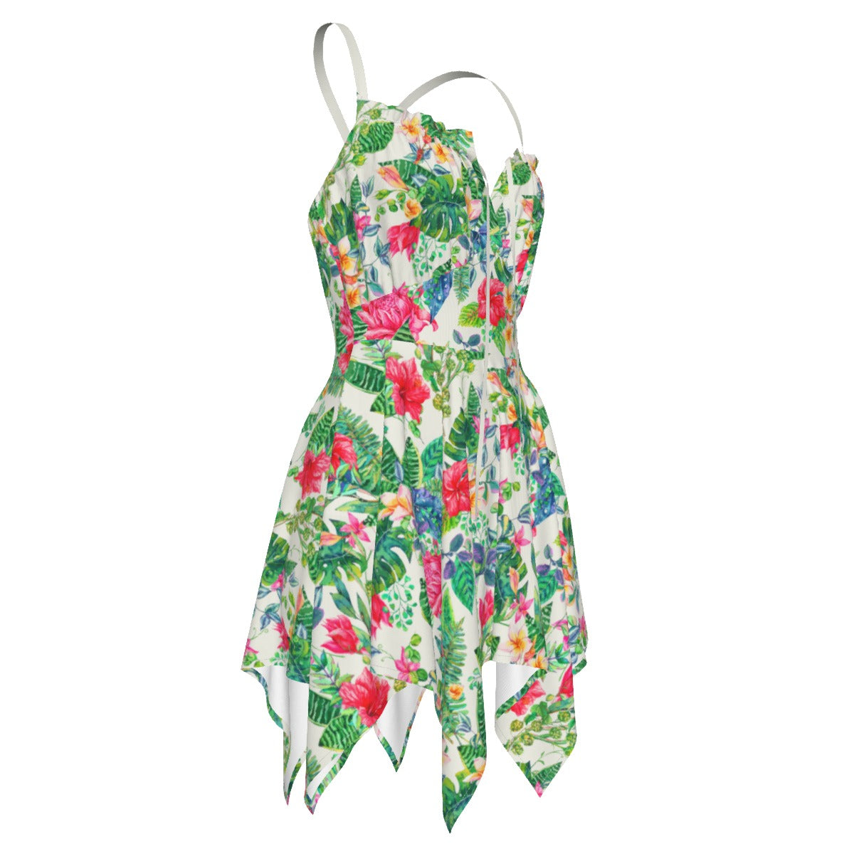 Women's Tropical Flowers Slip Dress