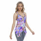 Beautiful Purple Roses Women's Skinny Sport Tank Top