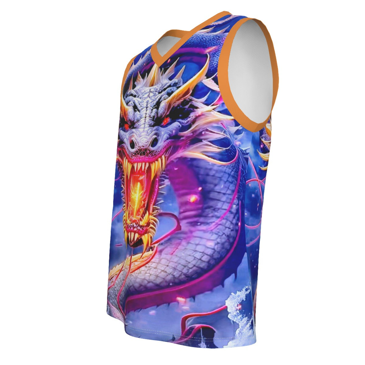 Men's Dragon V Neck Basketball Top