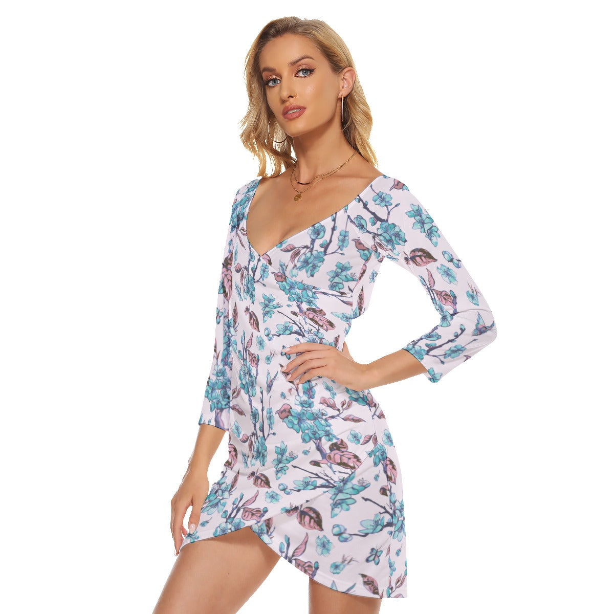 Spring Time Women's Off-shoulder Long Sleeve Dress