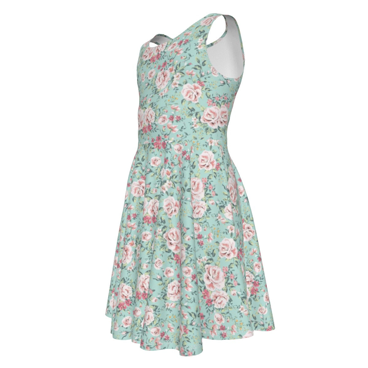 Cris'Sai's Pretty Little Flowers Kid's Sleeveless Vest Dress