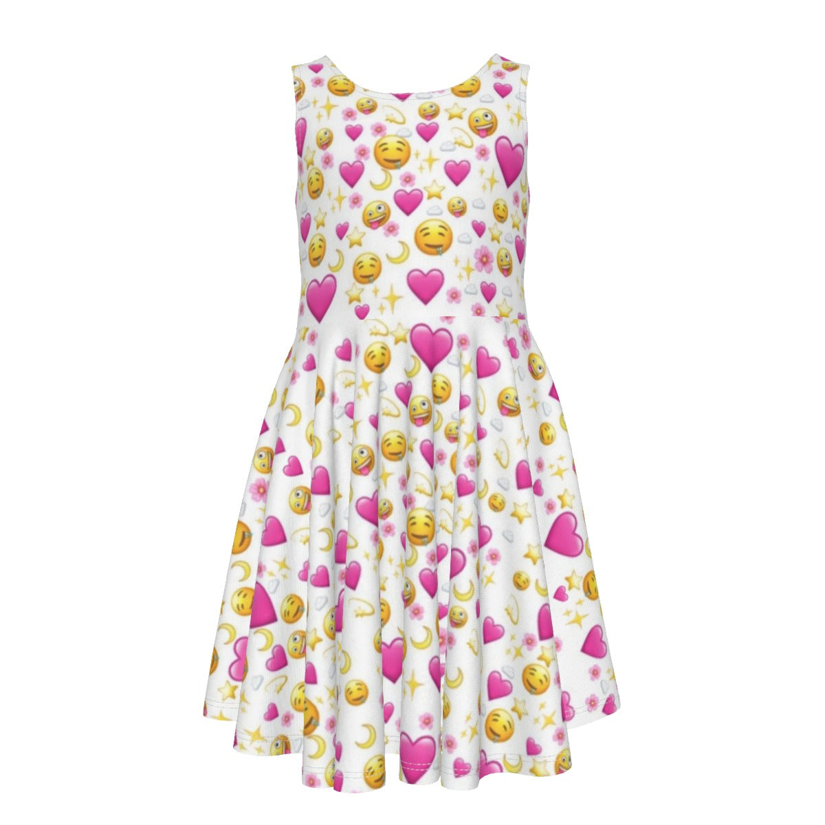 Heart Emoji Kid's Sleeveless Vest Dress