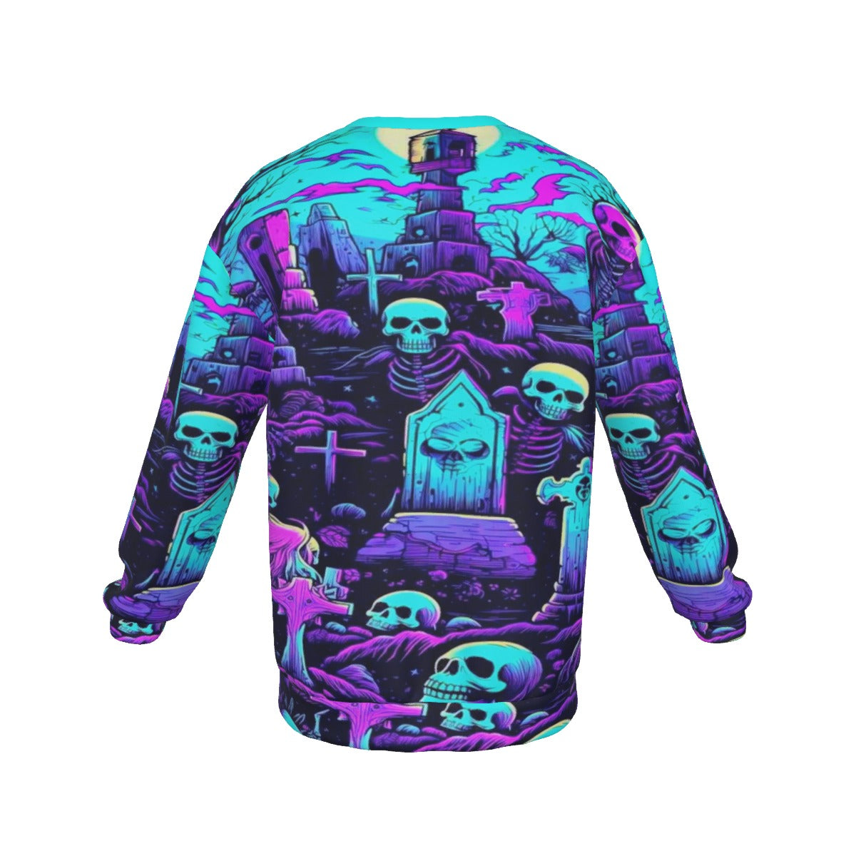 Land Of The Dead Men's Drop Shoulder Round Neck Long-Sleeved Sweatshirt