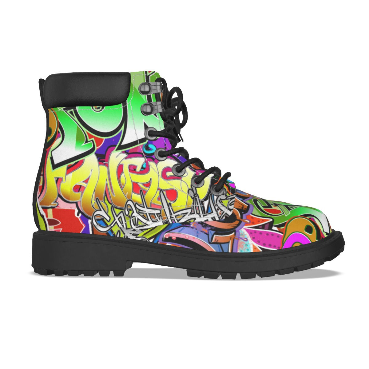 Graffiti Style Women's Short Boots