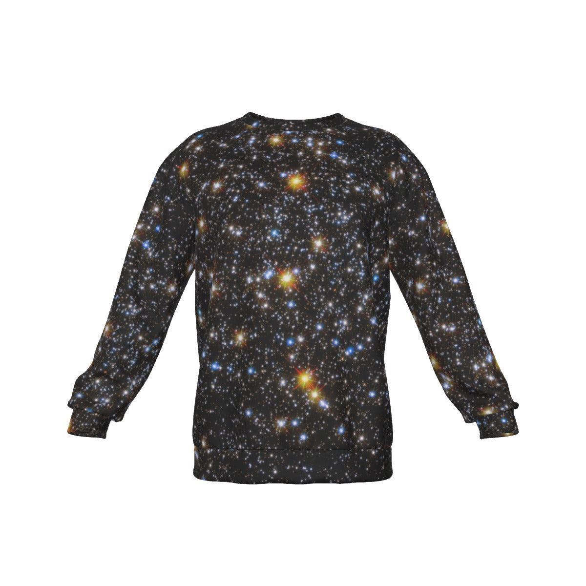 Field Of Stars  Men's Drop Shoulder Round Neck Long-Sleeved Sweatshirt