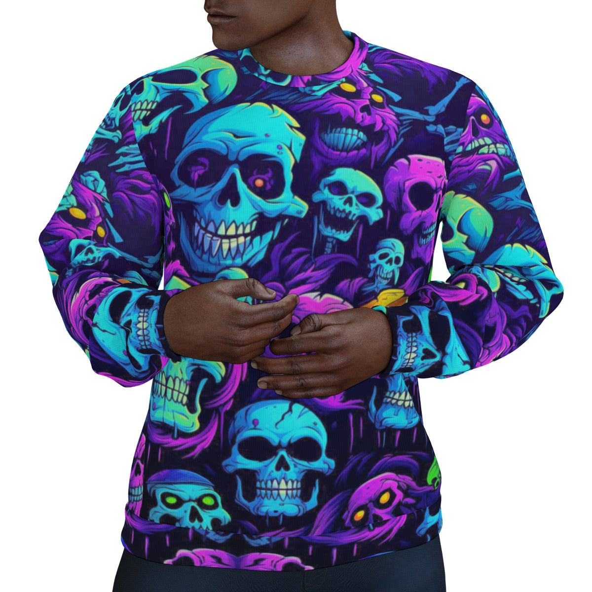 Men's Skull Gang Thicken Sweater