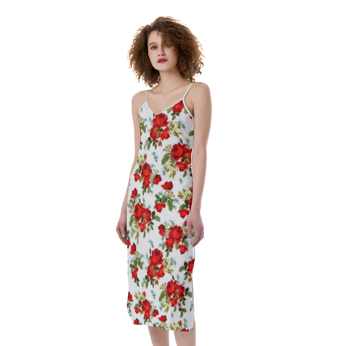 Beautiful Floral Roses Women's Cami Dress