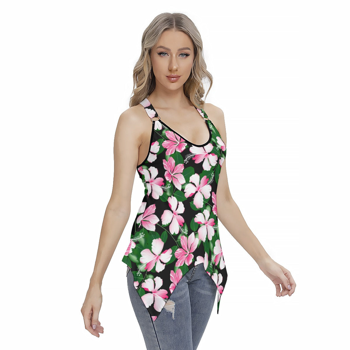 Tropical Women's Skinny Sport Tank Top