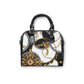 Golden Swirls Shoulder Handbag