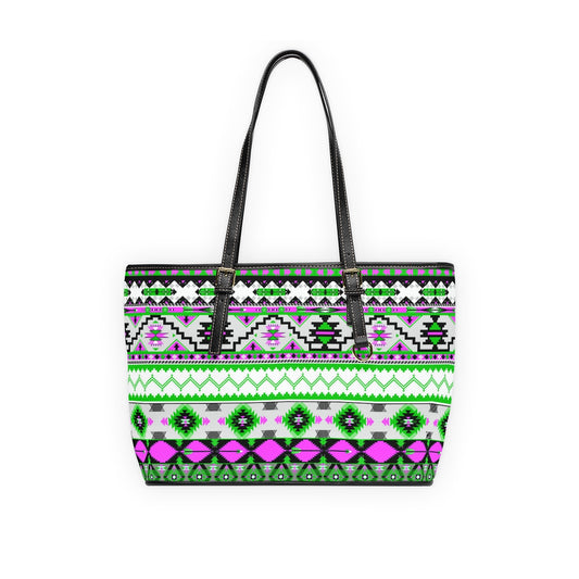 Ethnic Tribal PU Leather Shoulder Bag