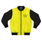 Krown Me King Yellow & Black Men's Bomber Jacket