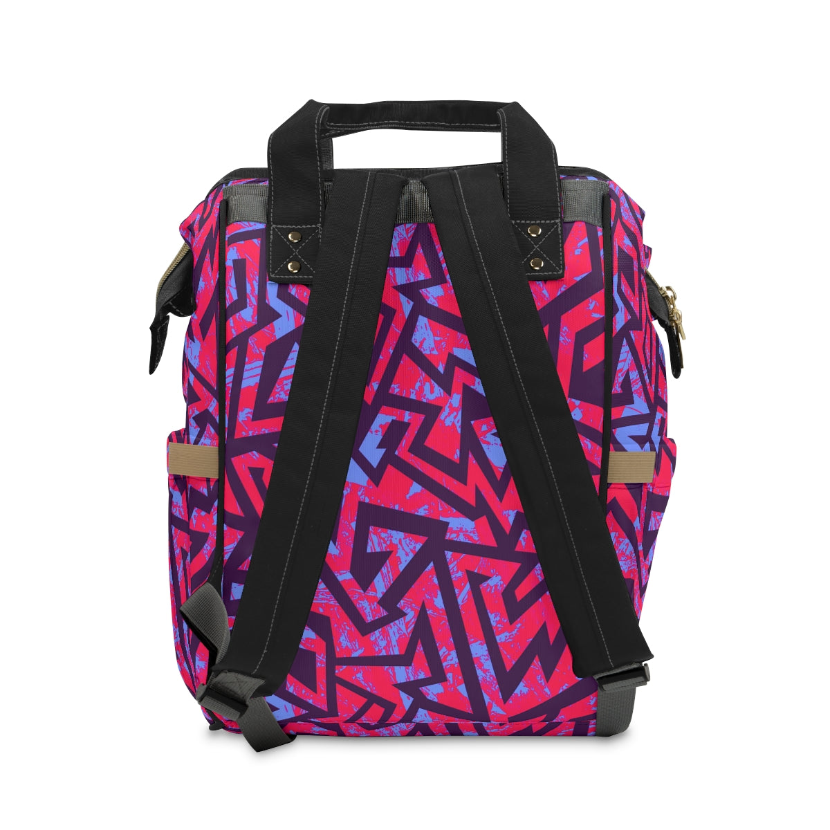 Colorful Geometric Multifunctional Backpack