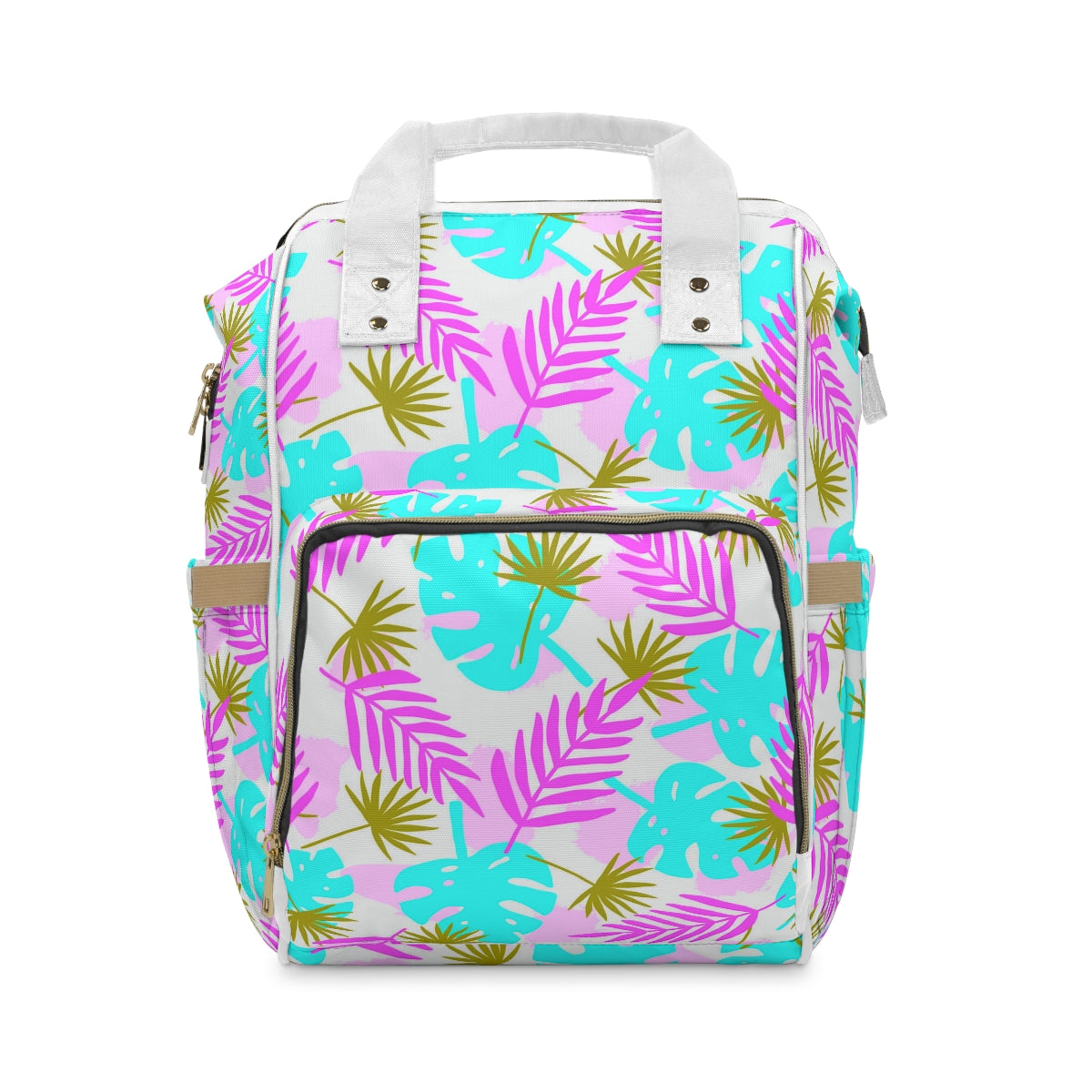 Tropical Leaves Multifunctional Backpack