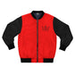 Krown Me King Red & Black Men's Bomber Jacket