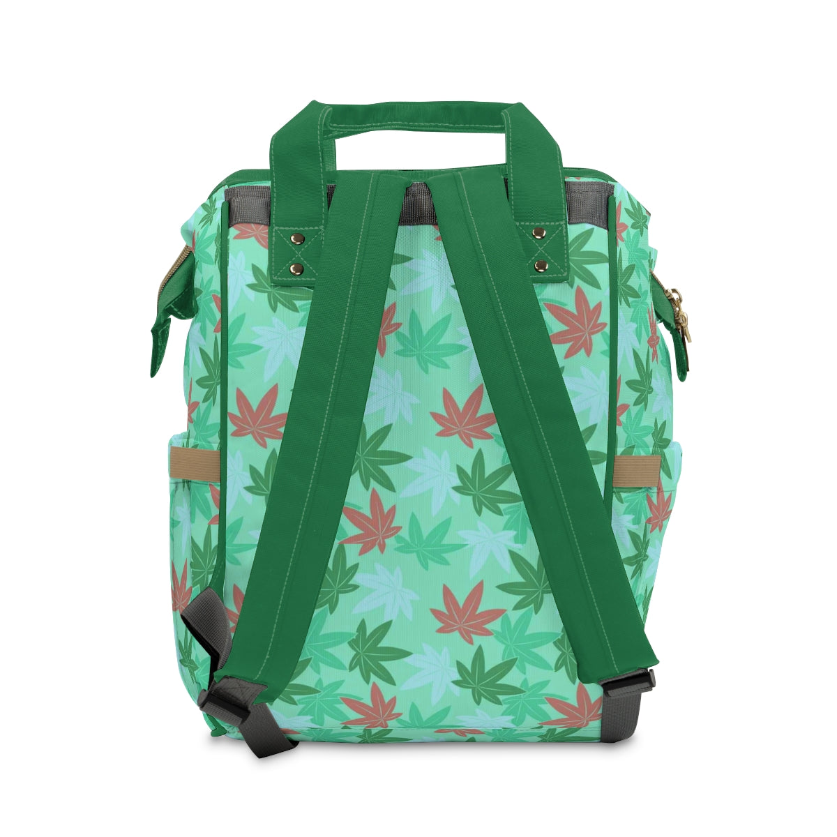 Colorful Pot Leaves Multifunctional Backpack