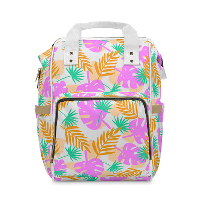 Tropical Leaves Multifunctional Backpack