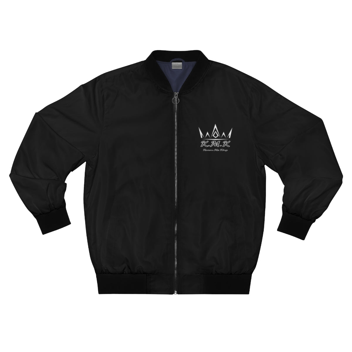 Krown Me King Men's Black Bomber Jacket