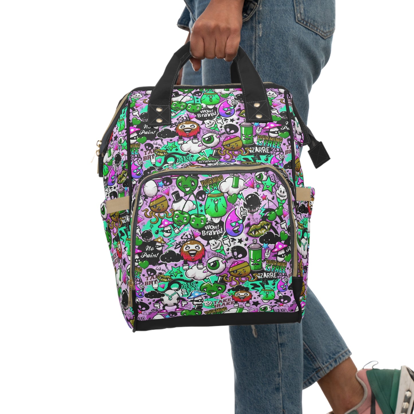 Graffiti Style Multifunctional Backpack