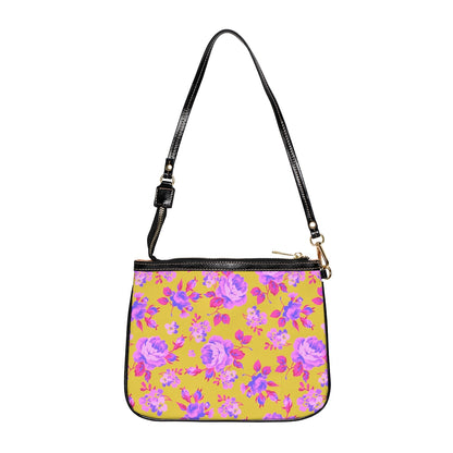 Beautiful Purple Roses Small Shoulder Bag